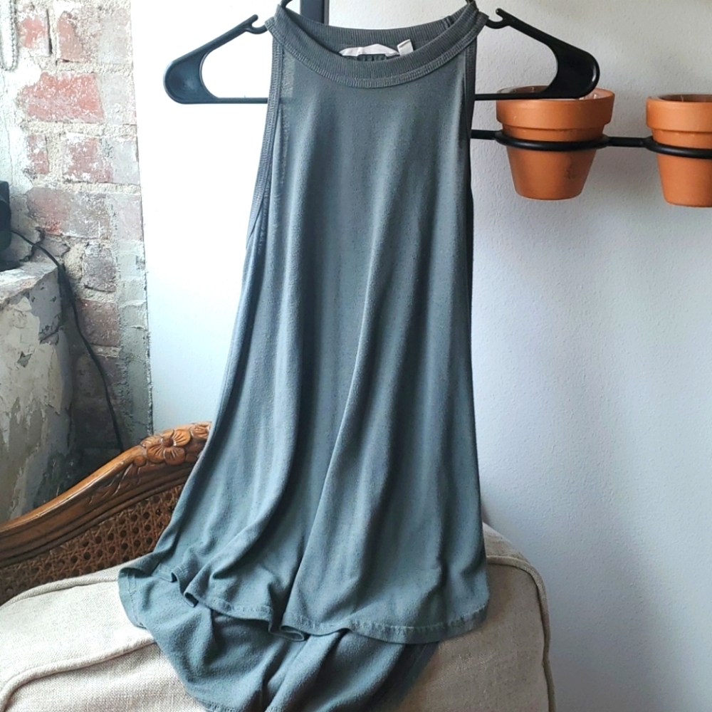 Athleta Hi/Low Olive Tank